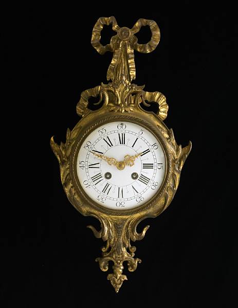 Appraisal: A Louis XVI style gilt metal cartel clock G Megnin