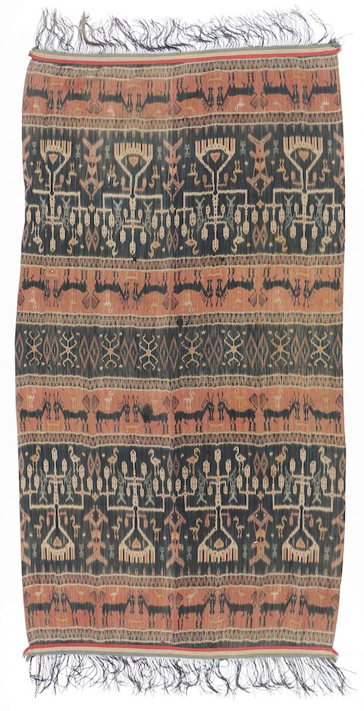 Appraisal: Old Sumba Ikat Hinggi Man's shoulder cloth hinggi belanda imported