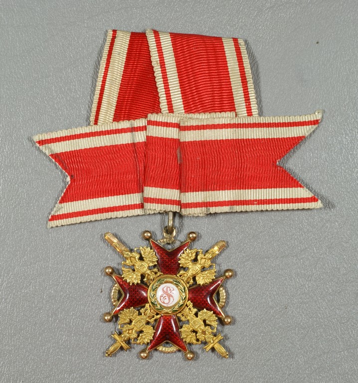 Appraisal: Imperial Russian gold Badge of the Order of St Stanislaus