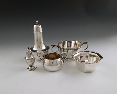 Appraisal: A mixed lot of silver items various dates and makers