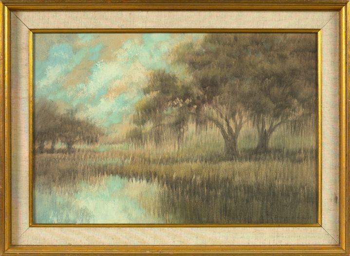 Appraisal: Alexander John Drysdale American New Orleans - Evening Bayou Landscape