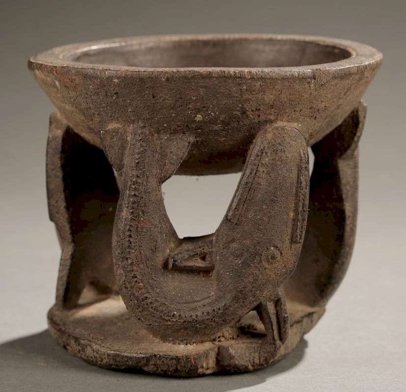 Appraisal: Yoruba divination bowl first half th c A divination bowl