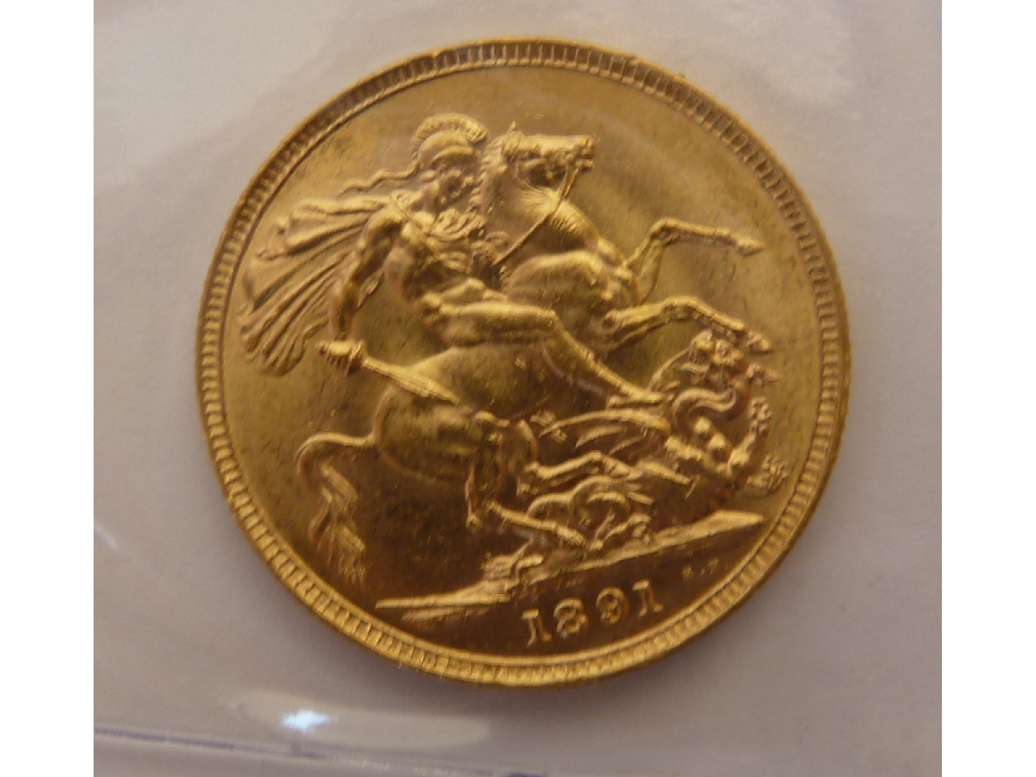 Appraisal: A QUEEN VICTORIA GOLD SOVEREIGN uncirculated