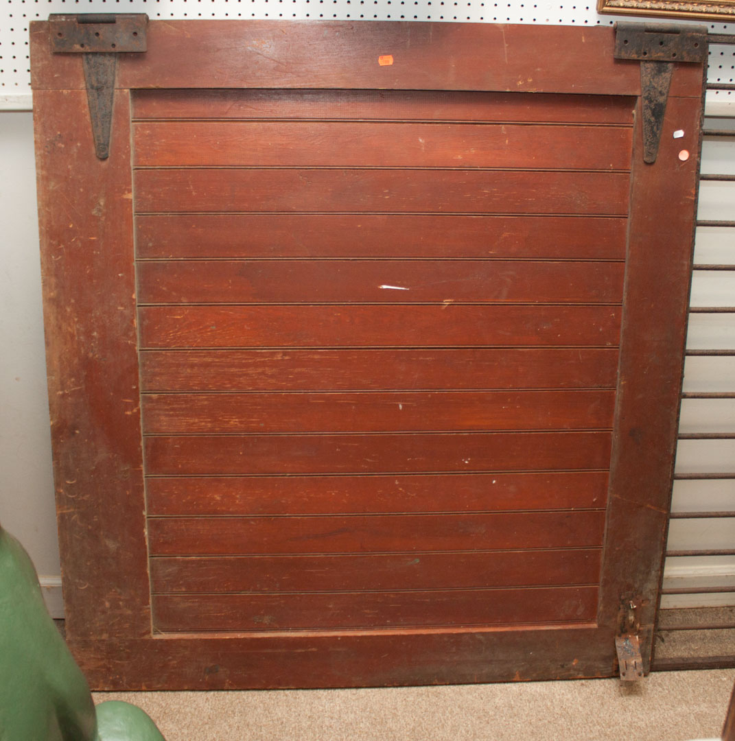 Appraisal: Wood and metal gate Undernumber