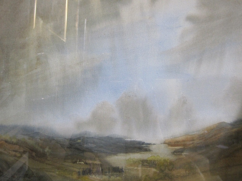 Appraisal: ALASTAIR PATERSON watercolour 'Rain Over the Loch Isle of Skye'