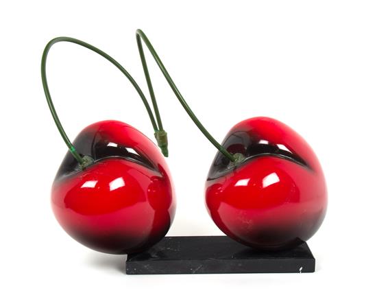 Appraisal: Sale Lot Artist Unknown TH CENTURY Pair of Cherries mixed