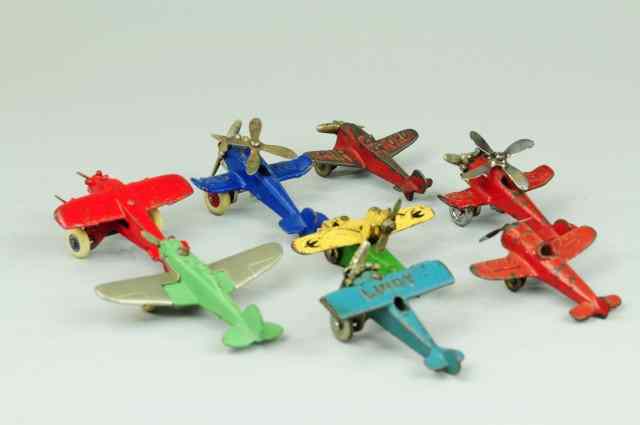 Appraisal: GROUPING OF CAST IRON AIRPLANES All made of cast iron