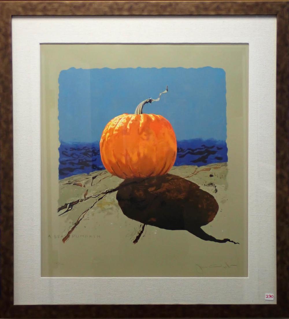 Appraisal: JAMIE WYETH United States b lithograph A Sea Pumpkin Signed