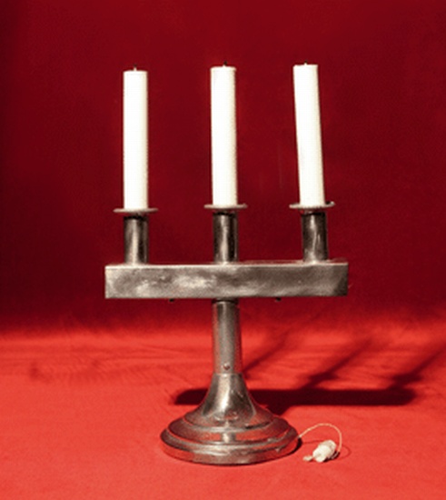 Appraisal: CANDELABRA Rare form of a candelabra that allows the magician