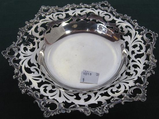 Appraisal: THEODORE B STARR STERLING SILVER BOWL With raised and pierced