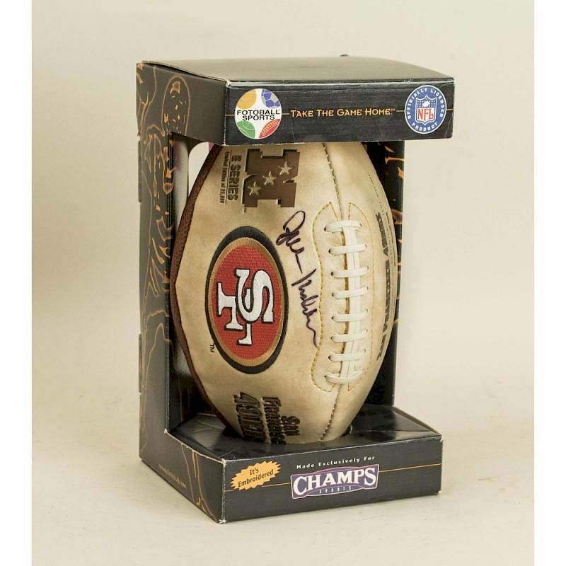 Appraisal: John Madden Autographed Football John Madden autographed San Francisco ers