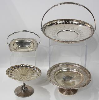 Appraisal: American silver table accessories consisting of a Saart Brothers sterling