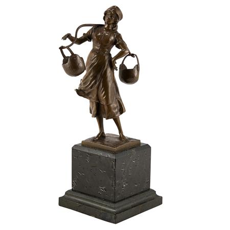 Appraisal: Bronze Figure of a Female Water Carrier Estimate -