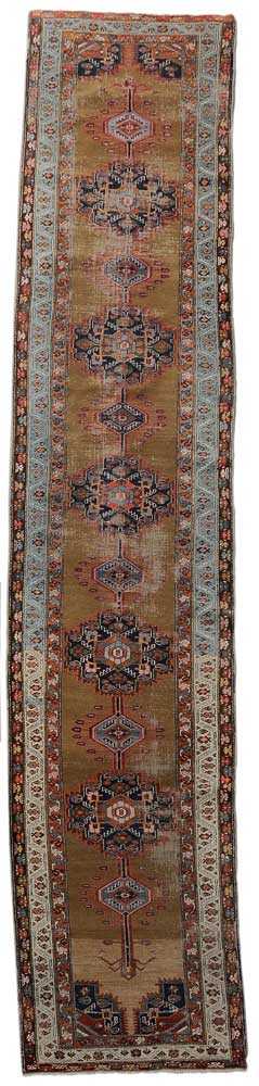 Appraisal: Serab Runner Persian early th century finely woven medallions with