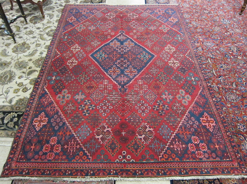 Appraisal: PERSIAN JOSHAGAN CARPET Isfahan Province central Iran hand knotted repeating