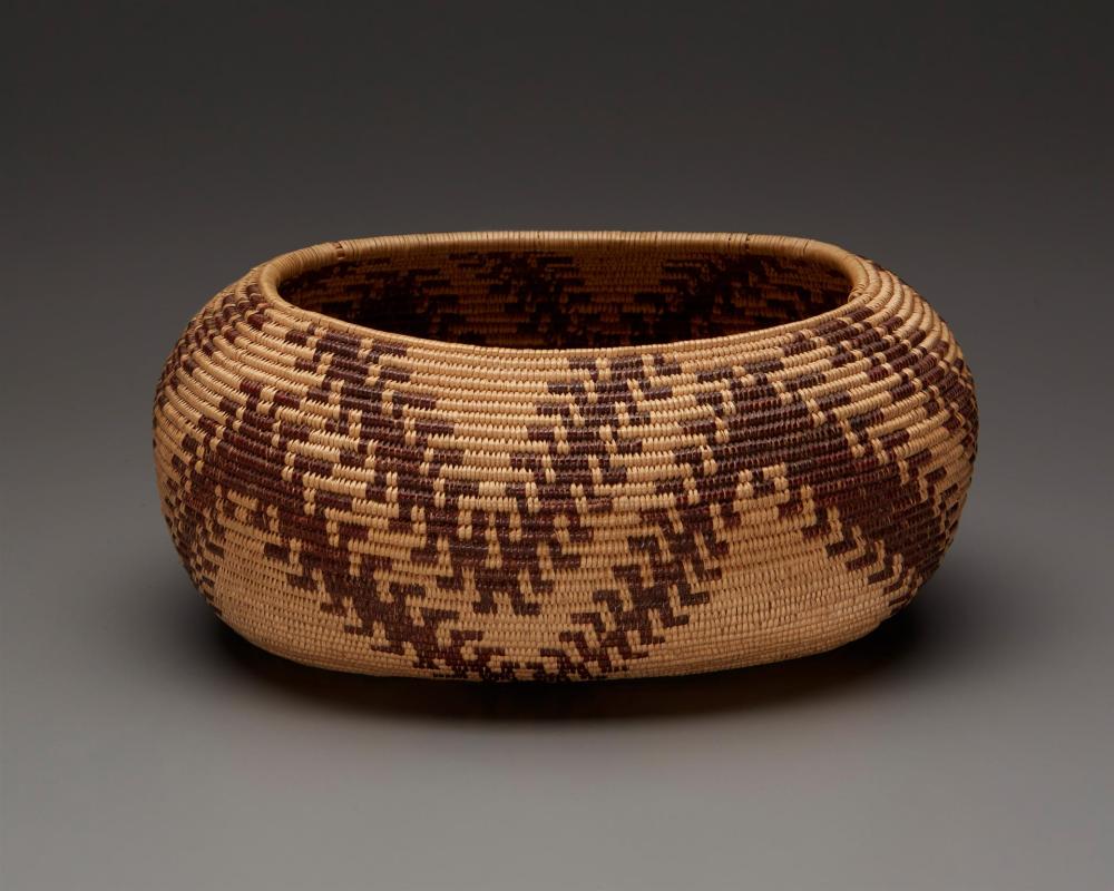 Appraisal: A Maidu basket First-half th Century Northern California Coiled oval