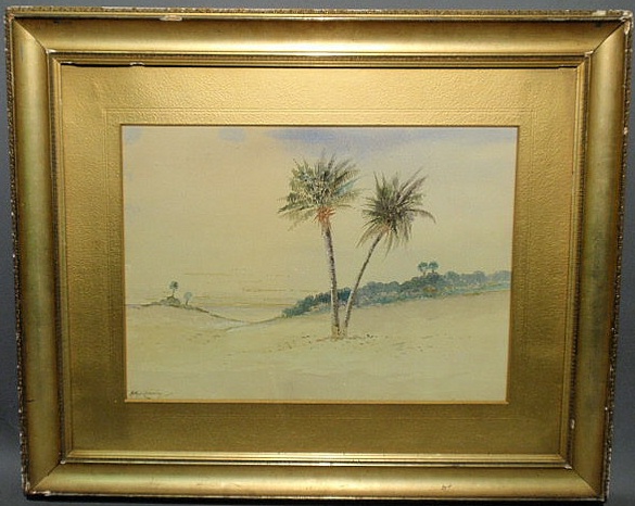 Appraisal: Cumming Arthur S American - watercolor painting of a tropical