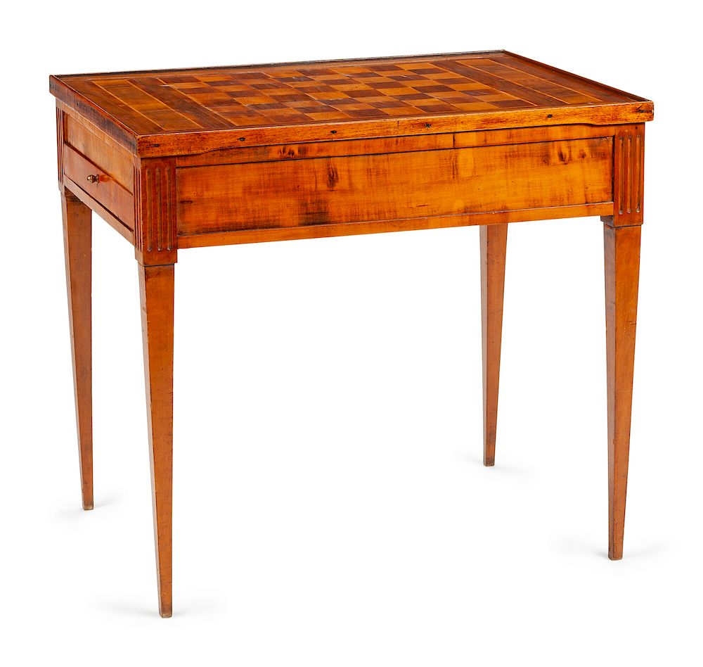 Appraisal: A Louis XVI Tric-Trac Table A Louis XVI Tric-Trac Table