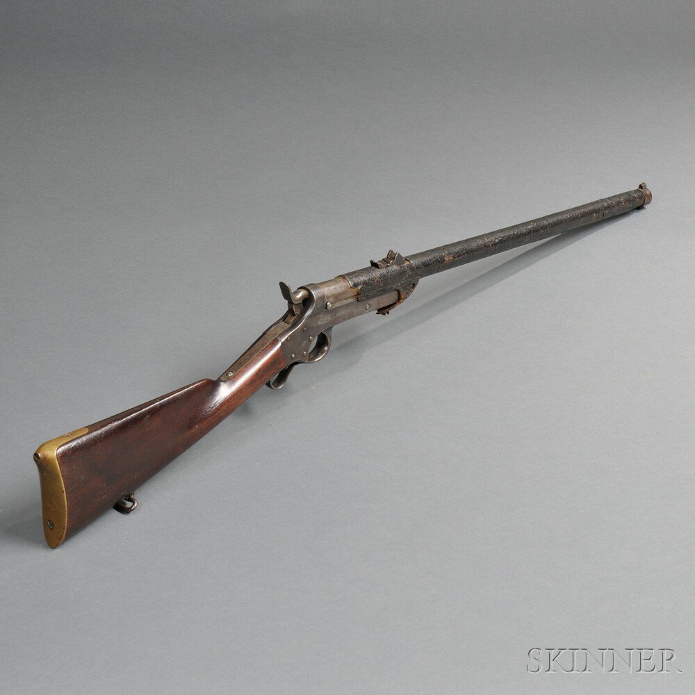 Appraisal: Sharps Hankins Model Navy Carbine c - walnut stock with