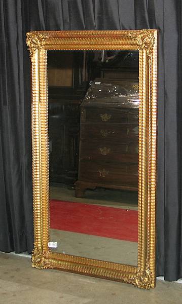 Appraisal: A Rococo style giltwood and compostion mirror third quarter th