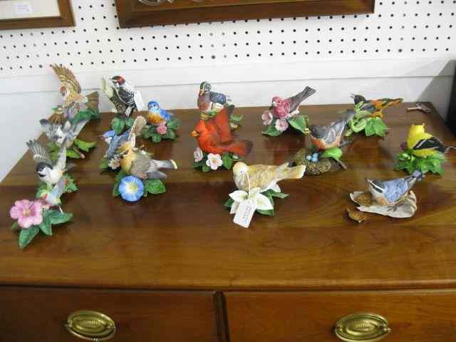 Appraisal: Collection of Lenox Porcelain Bird Figurines with certificates most ''