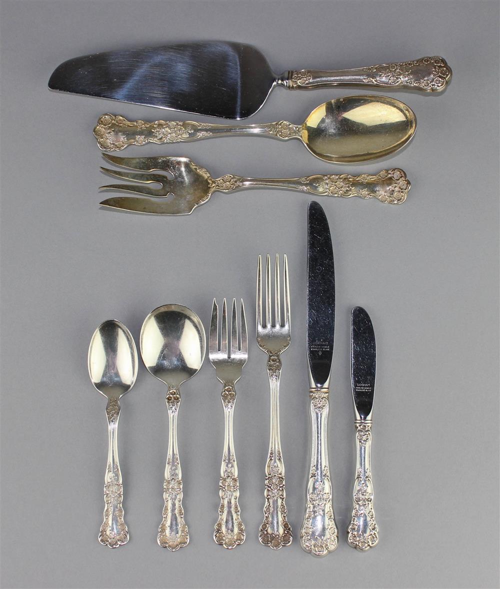 Appraisal: GORHAM SILVER 'BUTTERCUP' PATTERN PART SERVICE including hollow handled dinner