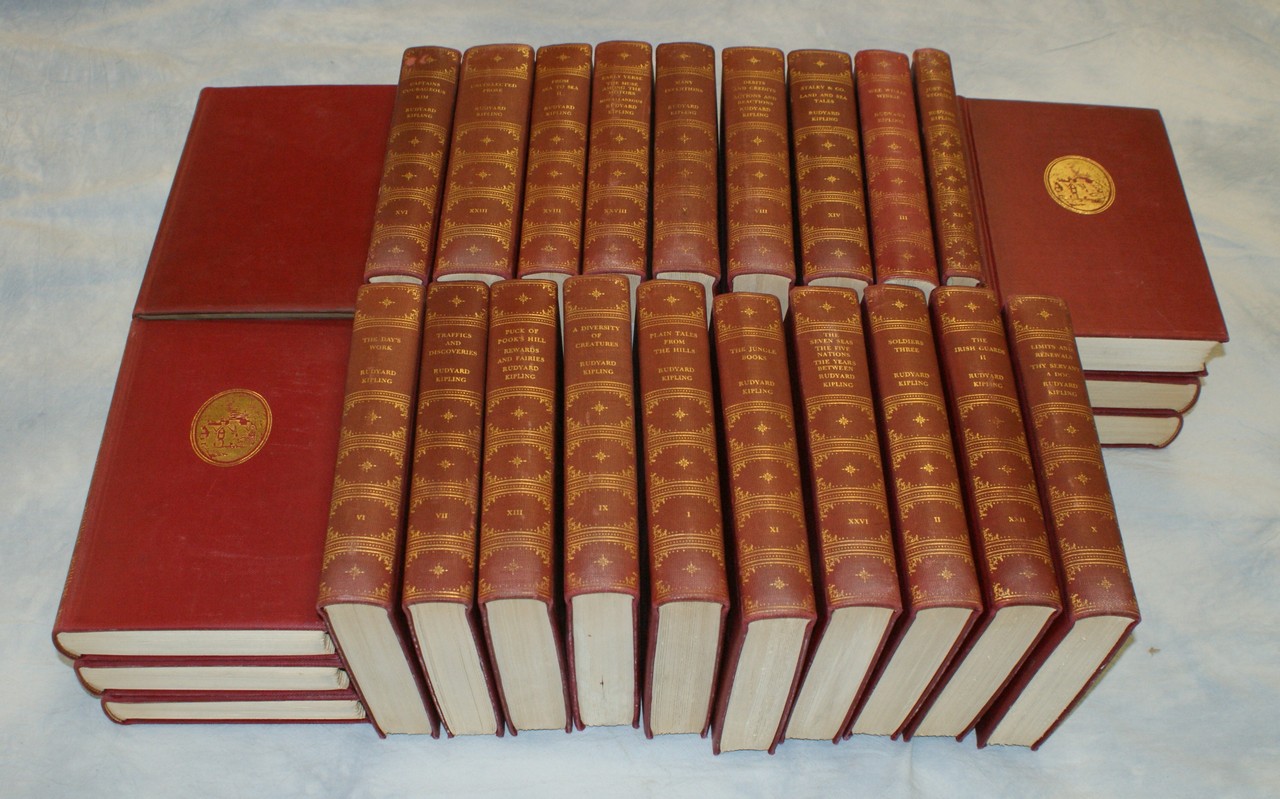 Appraisal: Kipling Rudyard Works NY The Burwash Edition vols signed