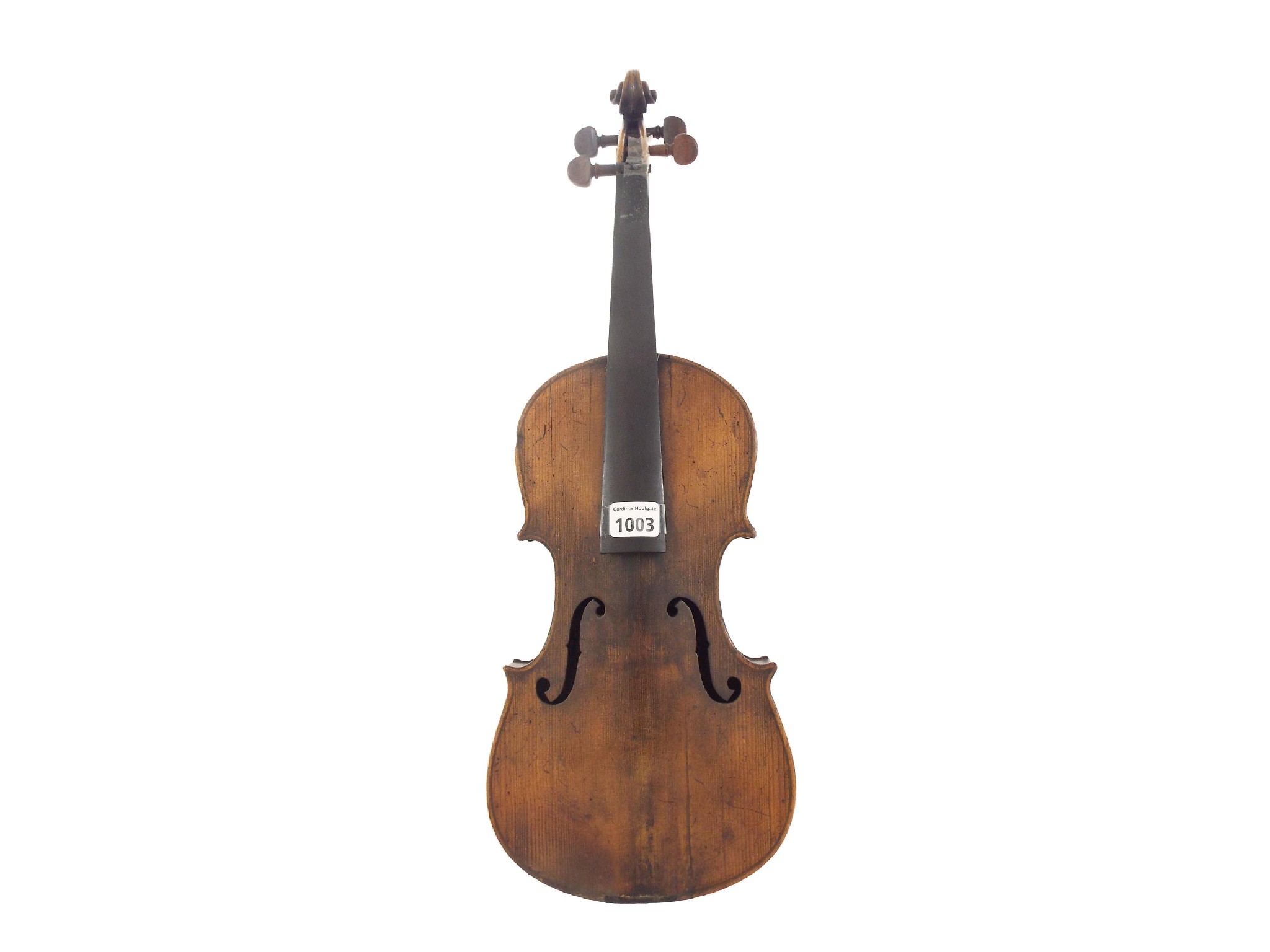 Appraisal: German violin of the Schweitzer School stamped Piotti Montebello to