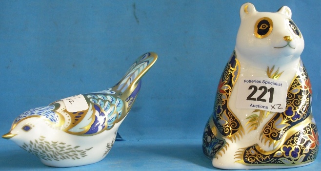 Appraisal: Royal Crown Derby Paperweights Imperial Panda from the Endangered Species