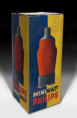 Appraisal: A M CASSANDRE - PHILIPS MINIWATT Carboard box Circa x