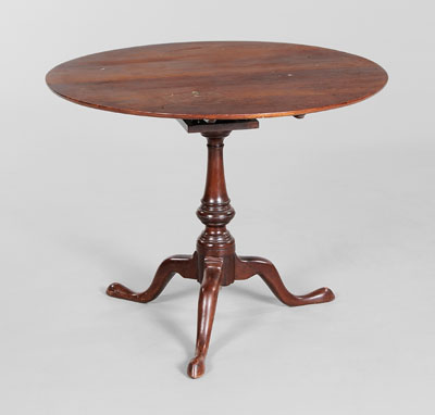 Appraisal: Queen Anne Cherry Tilt-Top Tea Table attributed to Eliphalet Chapin