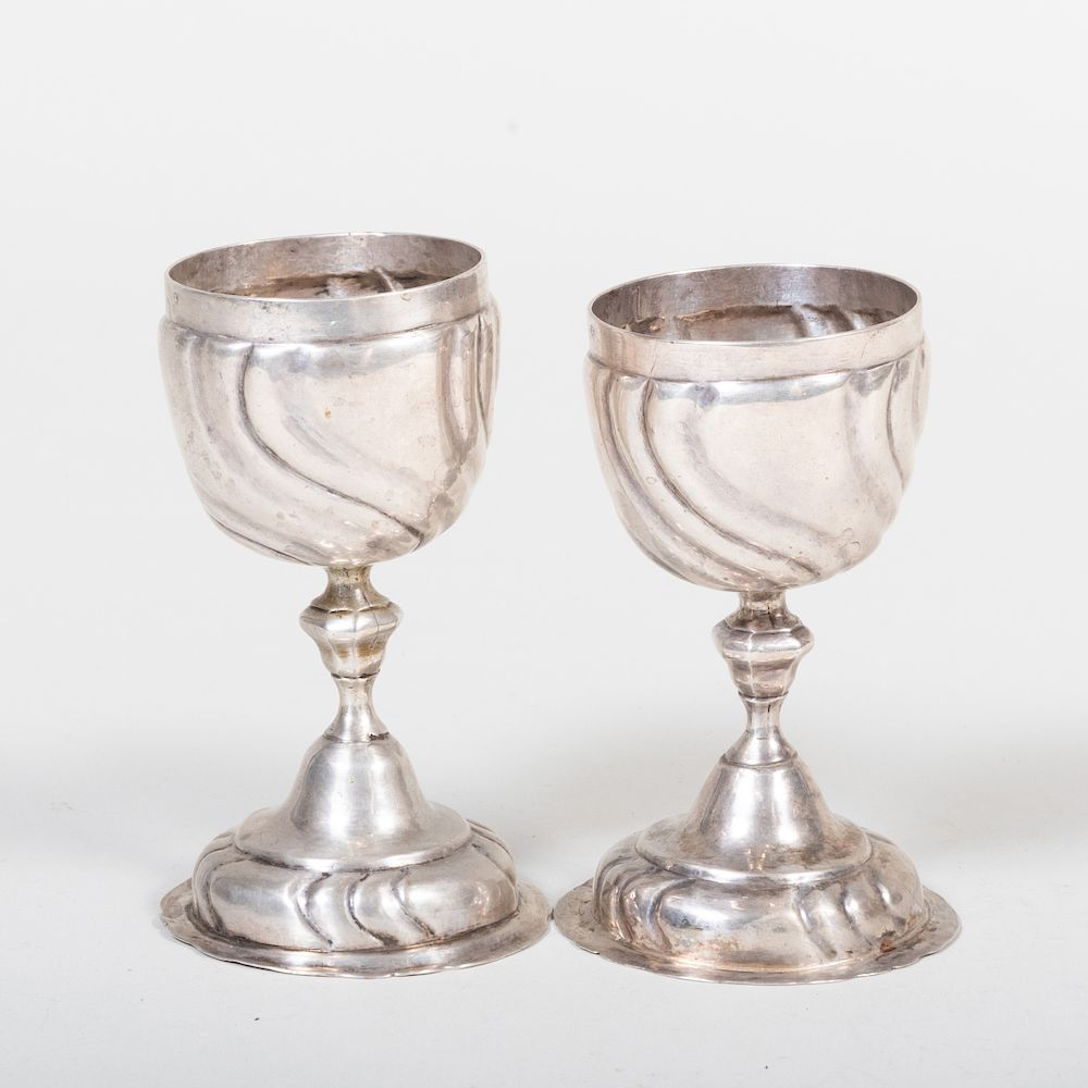 Appraisal: German Renaissance Style Silver Doppelpokal Indistinctly marked in high oz