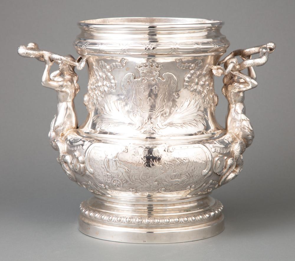 Appraisal: Continental Silver Wine Cooler Georg Roth Co Hanau c after