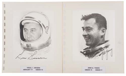 Appraisal: Gemini Crew Photographic portraits of Virgil Grissom and John Young