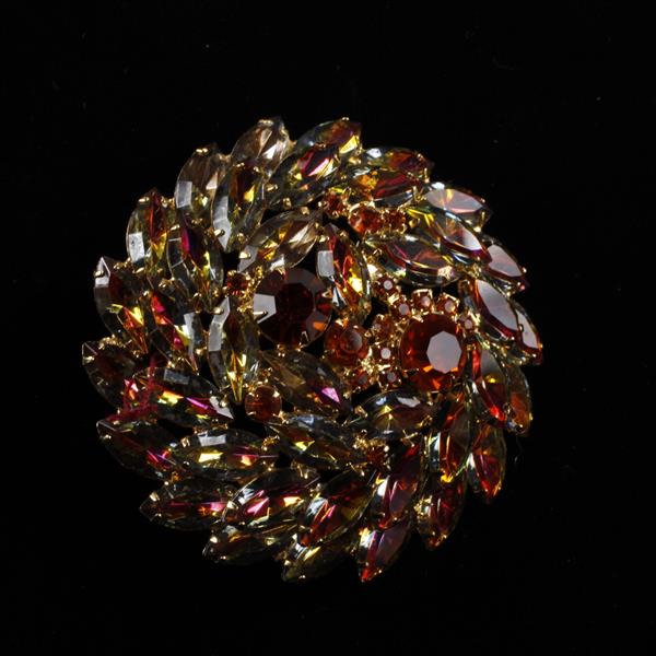 Appraisal: Juliana Jewel Brooch Pin Pin is loose Unmarked dia