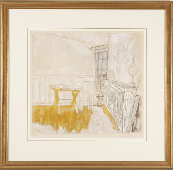 Appraisal: Pierre Bonnard Interior lithograph x sight pencil signed lower right