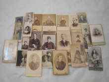 Appraisal: A collection of carte de visite size portraits of stars