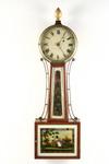 Appraisal: BANJO CLOCK - Early th C mahogany cased banjo clock