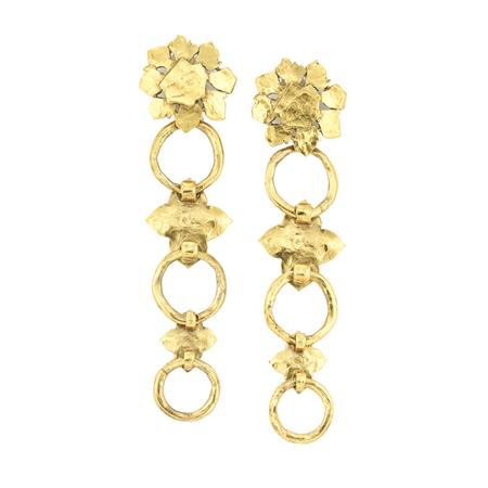 Appraisal: Yves Saint laurent Shoulder Duster Earrings Estimate -