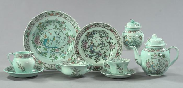 Appraisal: Forty-Six-Piece Adams Staffordshire Ironstone Calyxware Partial Dinner Service for Ten