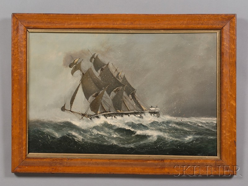 Appraisal: Anglo American School late th early th Century Schooner in