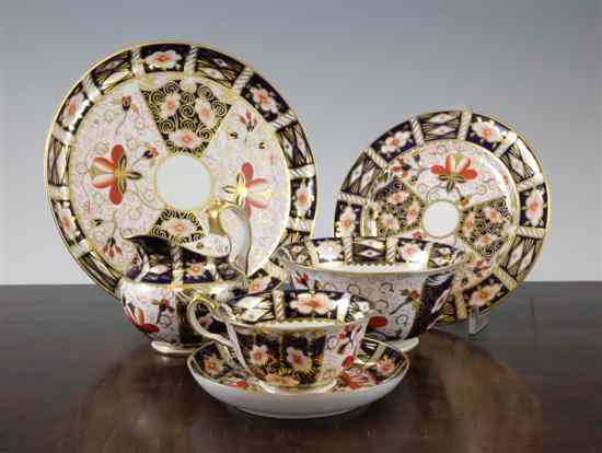 Appraisal: A Royal Crown Derby Imari pattern twenty two piece tea