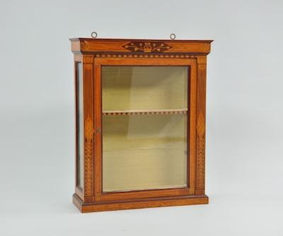 Appraisal: A French Directoire Wall Mount Display Cabinet With the front