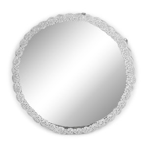 Appraisal: A German Silver Mirror Late th Century marked ' '