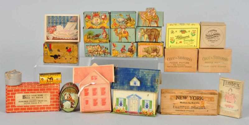 Appraisal: Large Lot of Cardboard Advertising Items Description Includes two houses