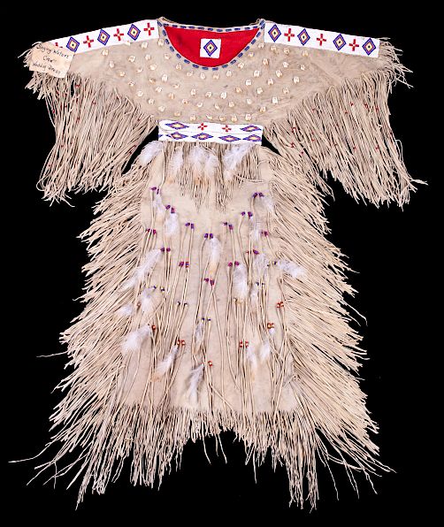 Appraisal: Crow Native American Singing Waters Wedding Dress Featured for sale