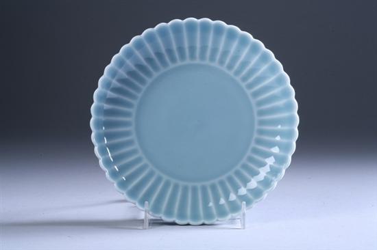 Appraisal: CHINESE CLAIR-DE-LUNE PORCELAIN CHRYSANTHEMUM DISH Guangxu mark - in diam