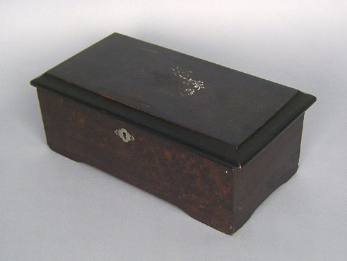 Appraisal: Cylinder music box th c h w