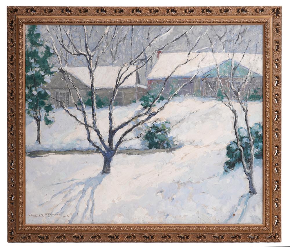 Appraisal: WALTER FARNDON 'WINTER DAY' OIL ON BOARDWalter Farndon America -