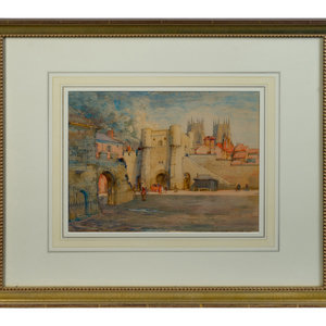 Appraisal: Noel Harry Leaver English - Bootham Bar York watercolor signed